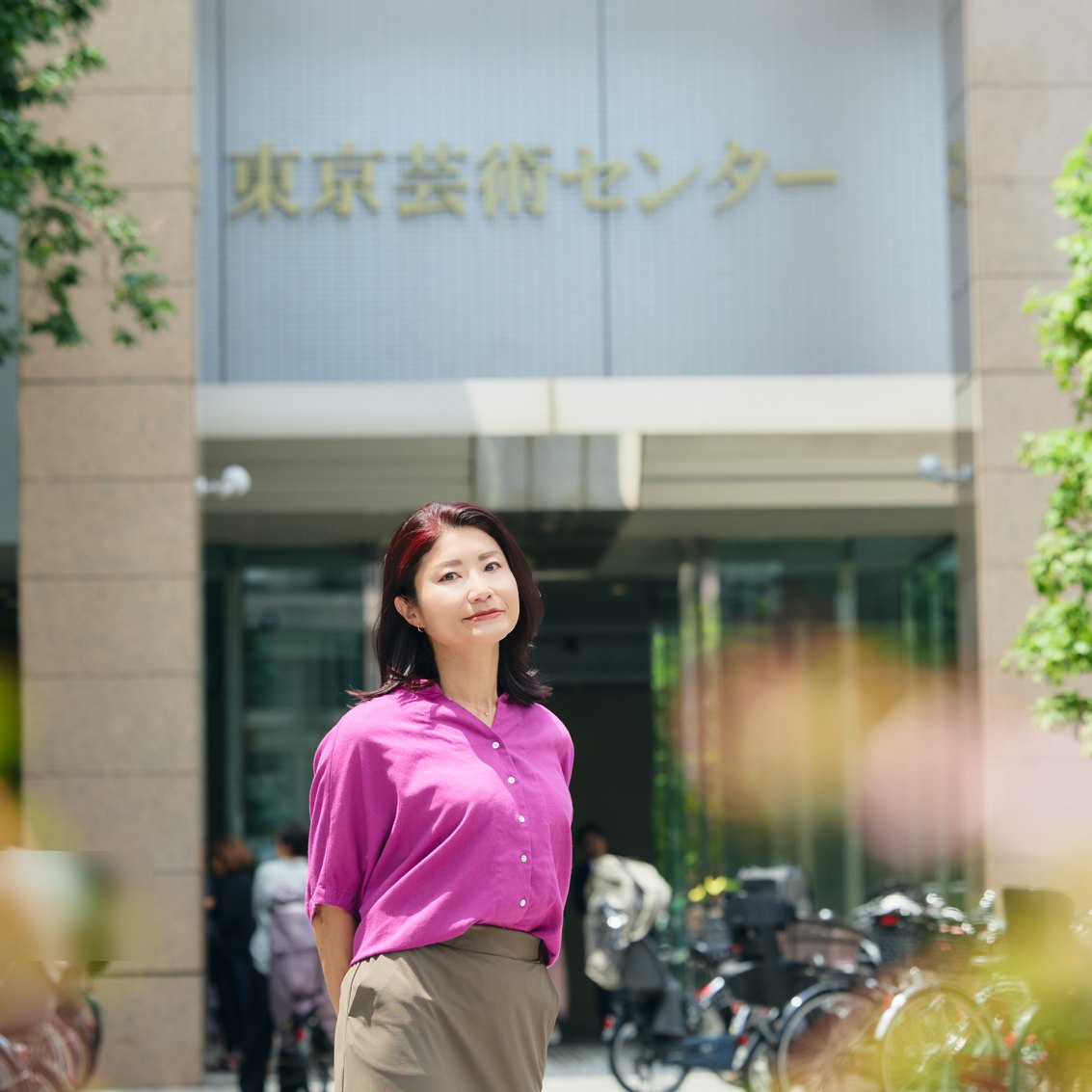 執筆中の様子